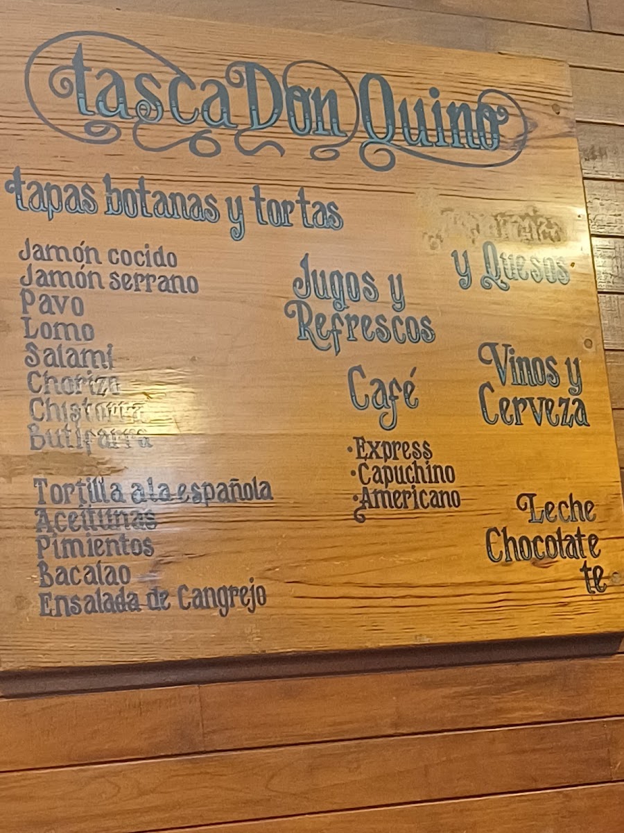 Tasca Don Quino Menu - Image 1
