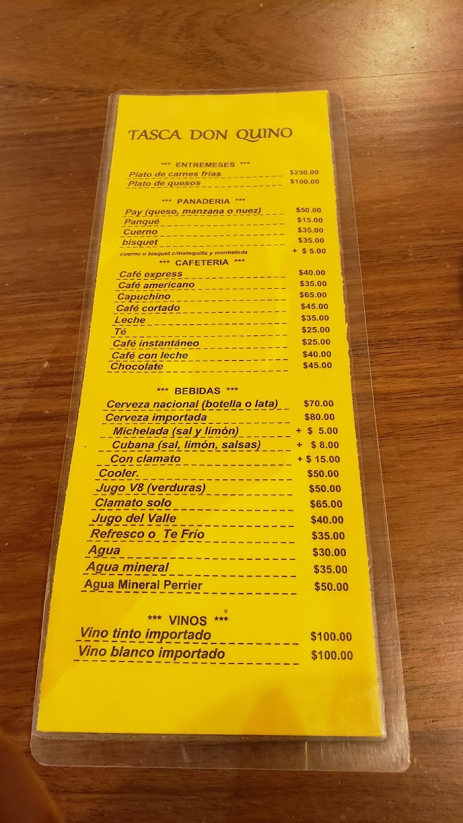 Tasca Don Quino Menu - Image 6